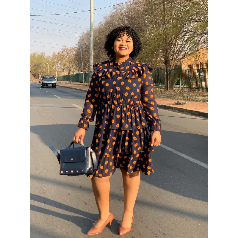 Print Vintage Dress 