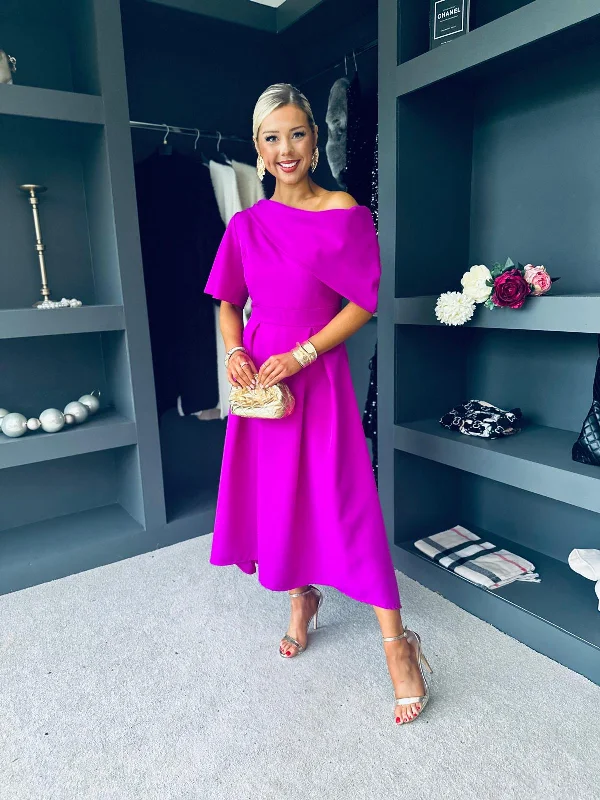 Celine Detailed Occasion Dress Orchid Pre Order 30 Jan