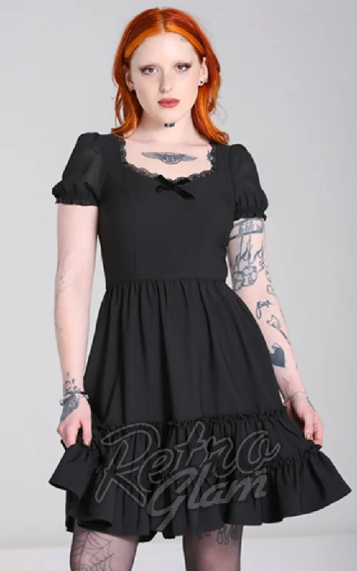 Hell Bunny Annette Dress in Black