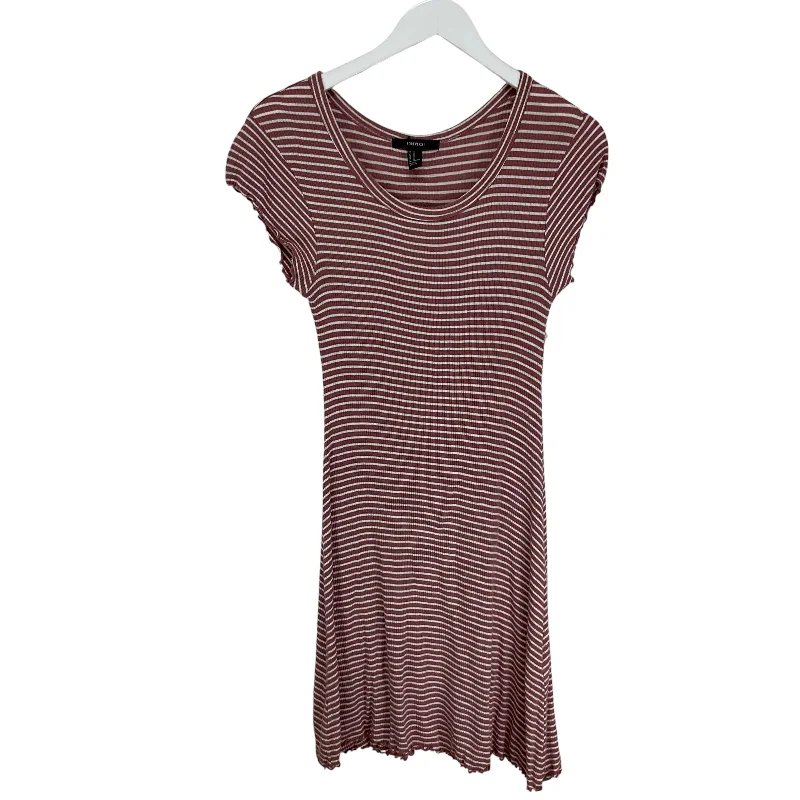 Dress Casual Short By Forever 21 In Striped Pattern, Size: M Tunics Evening elegant