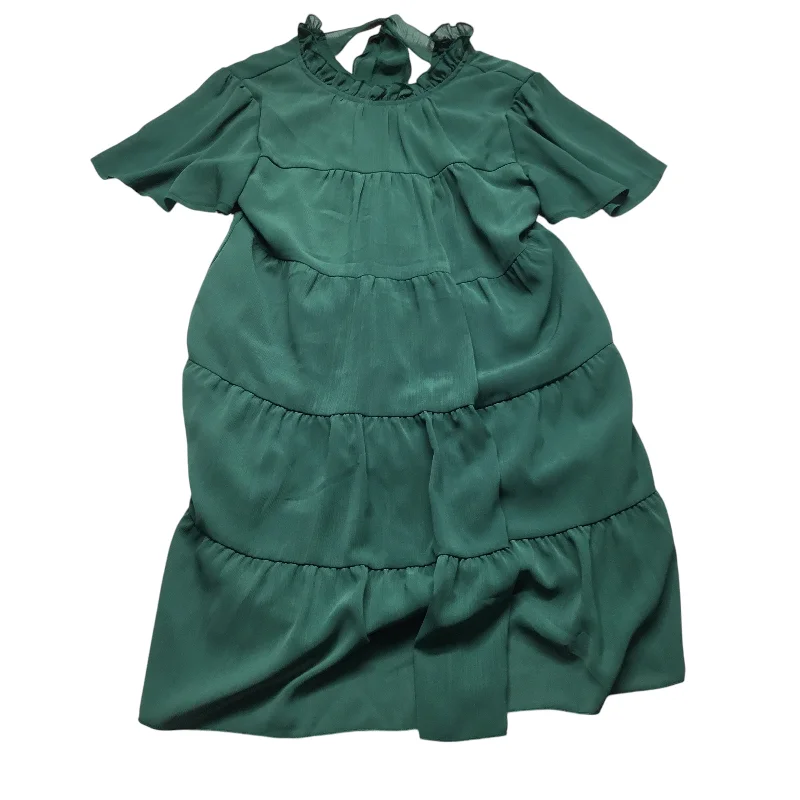 Dress Casual Short By Shein In Green, Size: M Square Neckline Feminine