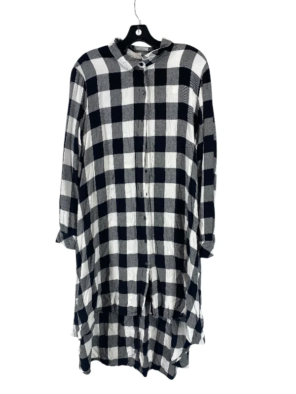 Dress Casual Short By Time And Tru In Black & White, Size: L Tunics Evening elegant