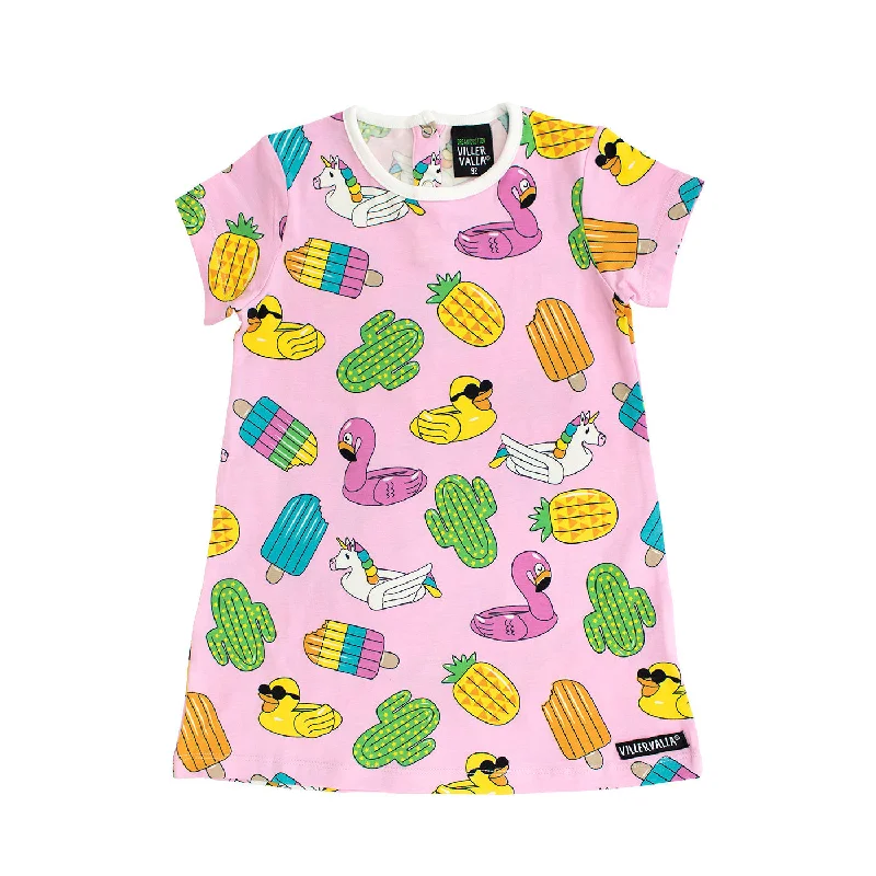Swimming Animals Short Sleeve Dress - Light Petunia - 1 Left Size 18-24 months Casual Swim Dress