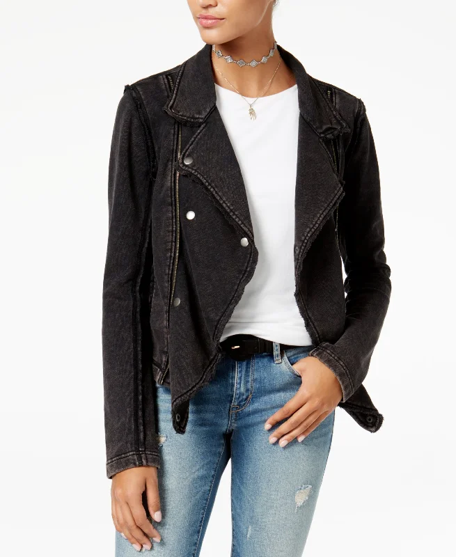 American Rag Juniors Knit Moto Jacket Women's High-End Blazer