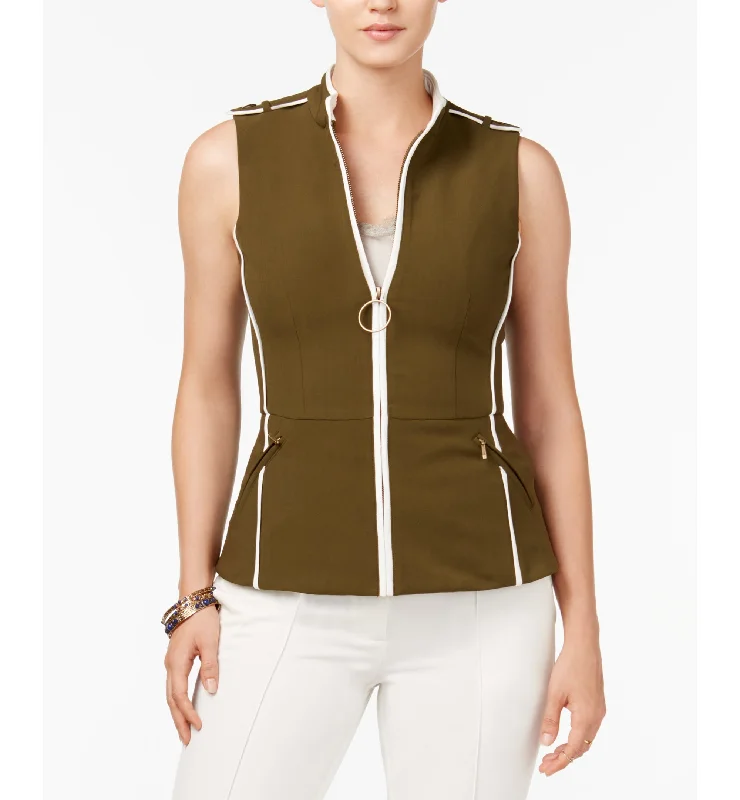 XOXO Juniors Embroidered Vest Women's Trendy Jacket