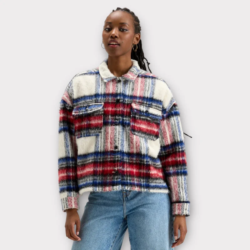 Bellerose Parrish Overshirt Check A Reversible Quilted Jacket