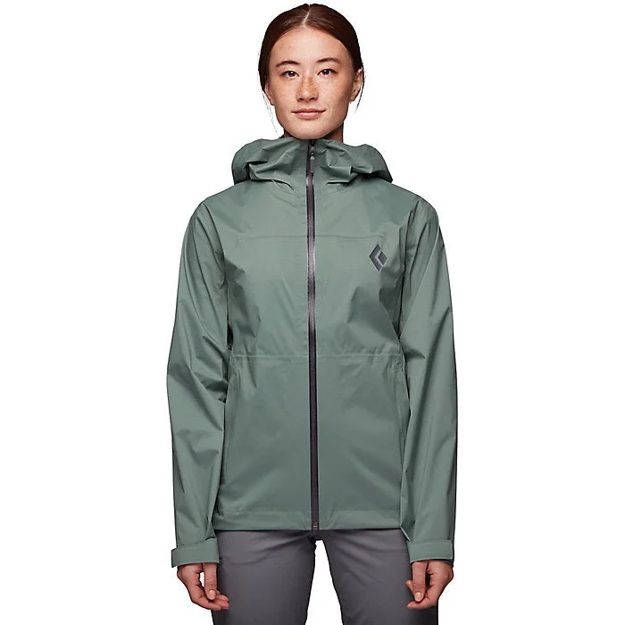 Black Diamond Women's Stormline Stretch Rain Shell Chic Winter Coat
