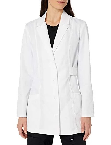 Cherokee 2316 Women's Fashion White 30" Lab Coat Classic Trench Coat