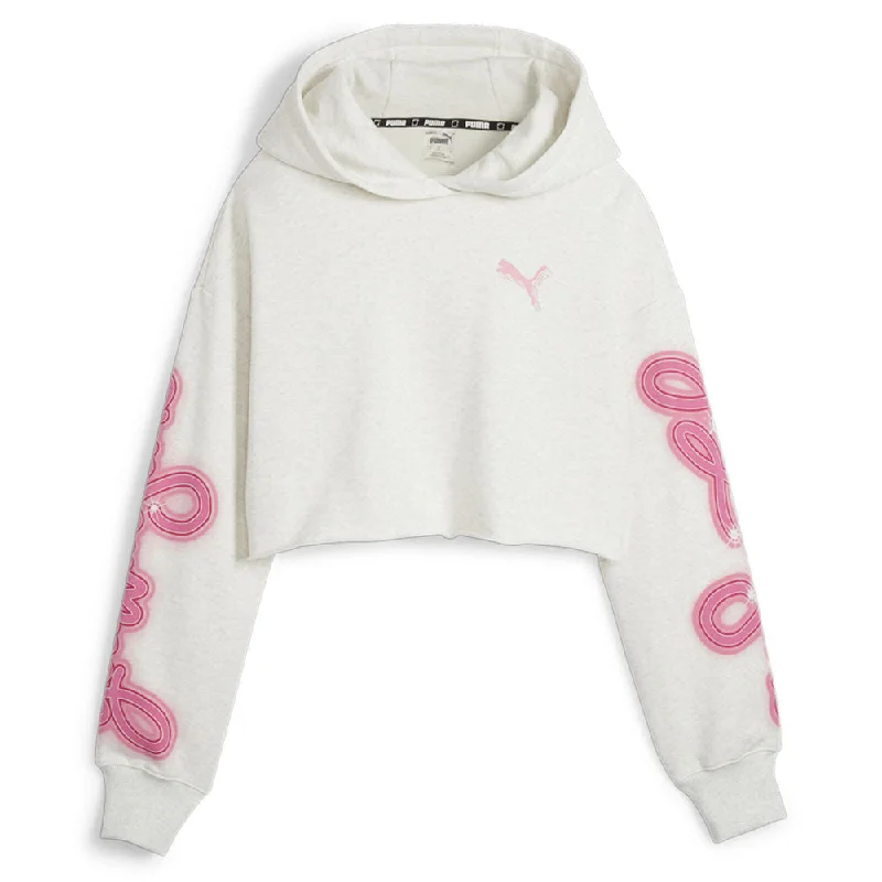 Game Love Heartbreak Cropped Graphic Pullover Hoodie Hoodie with Raglan Sleeves Sporty Comfortable