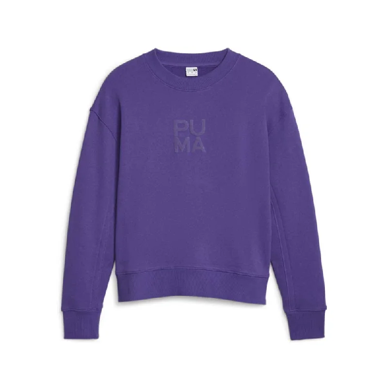 Infuse Crew Neck Sweatshirt Hoodie with Applique Textured Unique