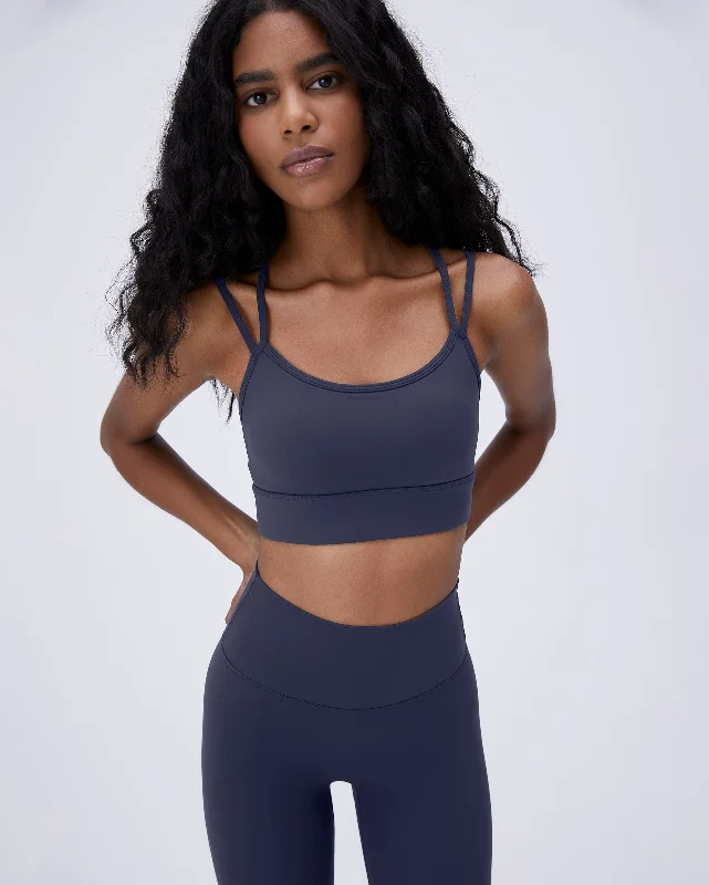Ultimate Double Strap Bra - Midnight Blue Smooth Stretch Bra