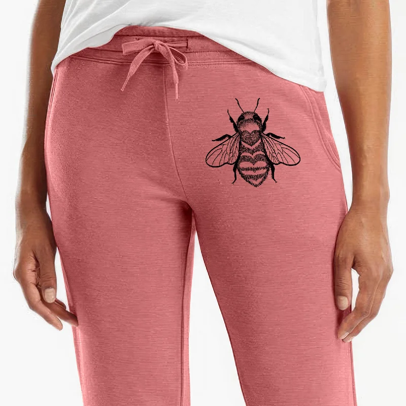 Bee Love - Women's Cali Wave Jogger Sweatpants Button-Front Shorts