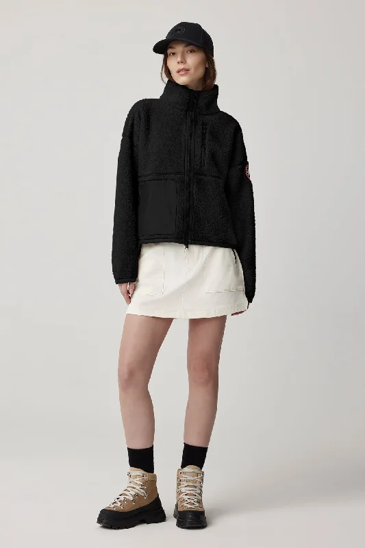 Simcoe Zip Up Sweater Kind High Pile Fleece Textured Knit Jumper