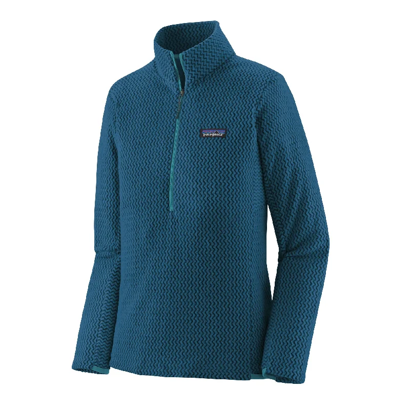 Women's R1 Air Zip Neck Striped Wool Sweater